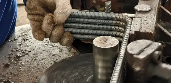 เครื่องดัดเหล็กฐานราก เหล็กร่มเกล้า